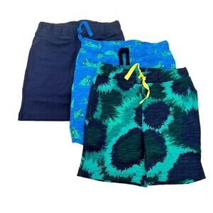 Spotted Zebra Boys French Terry Knit Shorts Tie-Dye Hipp/ Pockets 3T Pack of 3